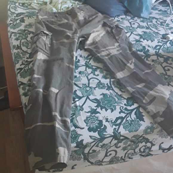 Blue notes army bell bottoms pants - Picture 2 of 3
